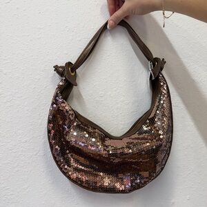 Brown Sequin Women's Bag